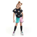 mshb&g Colorful Star Girl's T-shirt Shorts Set