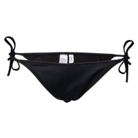 Calvin Klein INTENSE POWER-S-STRING SIDE TIE CHEEKY BIKINI Dámský spodní díl plavek, černá, veli
