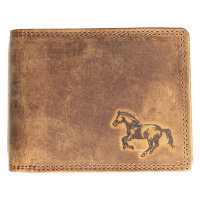 HL Luxusní kožená peněženka s koněm