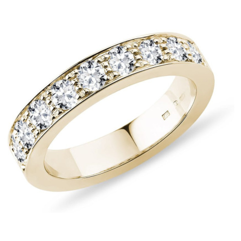 Luxusní zlatý prsten s diamanty KLENOTA