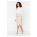 Trendyol Beige Midi Slit Skirt