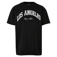 L.A. College Oversize tričko černé barvy