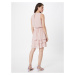 SISTERS POINT Letní šaty 'NICOLINE' růžová / bílá