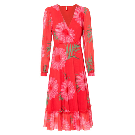 Bonprix BODYFLIRT šaty s květy Barva: Červená, Mezinárodní