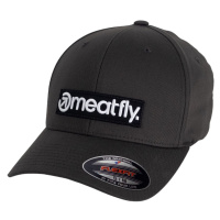 Kšiltovka Meatfly Raptor Flexfit, Dark šedá Logo