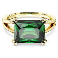 Swarovski Luxusní pozlacený prsten s krystalem Matrix 56771 55 mm