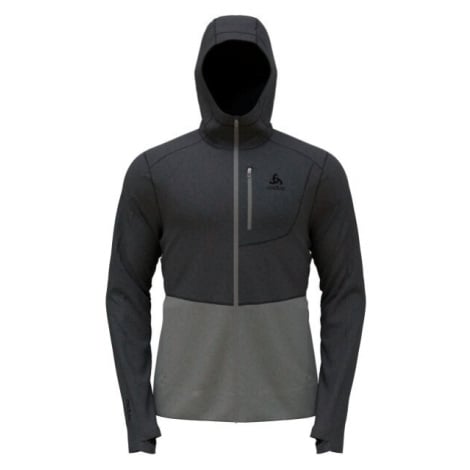 Odlo PERFORMANCE WOOL X-WARM HOODY Pánská mikina, tmavě šedá, velikost