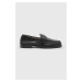 Kožené mokasíny AllSaints Sammy Leather Loafer pánské, černá barva, MF722X