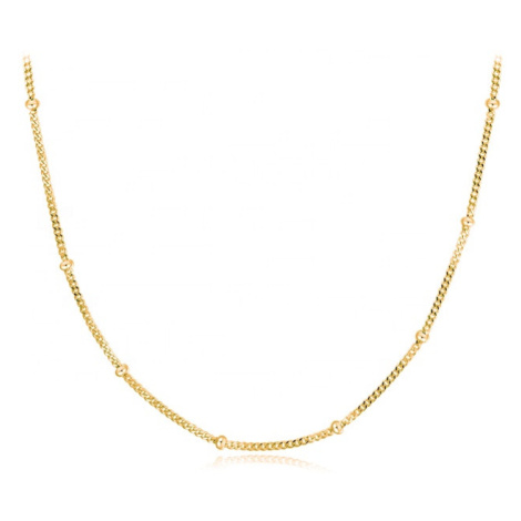 OLIVIE CHOKER GOLD kuličkový stříbrný řetízek 4598