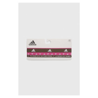 Tréninkové čelenky adidas Performance 3-pack růžová barva