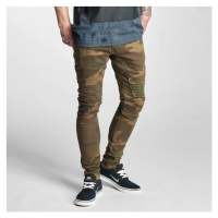 2Y Slim Fit Jeans Brown Camouflage