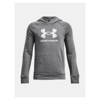 Šedá klučičí mikina Under Armour UA Rival Fleece BL Hoodie