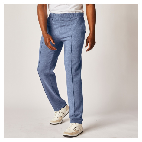 Blancheporte Volnočasové meltonové kalhoty modrá džínová