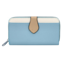 Kombinovaná dámská koženková peněženka Simonee, světle modrá