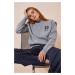 Happiness İstanbul Sweater - Gray - Regular fit