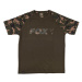 Fox triko camo khaki chest print t-shirt