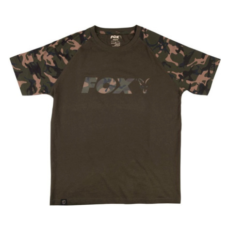 Fox triko camo khaki chest print t-shirt