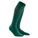 CEP WP50GZ Compression Tall Socks Reflective Green III Běžecké ponožky