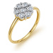 Zlatý prsten s diamanty L'amour Diamonds JR12048Y15 + dárek zdarma