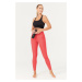 LOS OJOS Women's Coral High Waist Consolidating Sports Leggings