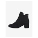 Černé kotníkové boty na podpatku Tamaris - Dámské