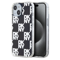 PC/TPU Checkered Pattern Zadní Kryt pro iPhone 14 Black DKNY