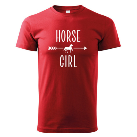 Dětské tričko pro milovníky koní s potiskem "Horse girl" - skvělý dárek BezvaTriko