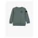 Koton Sweatshirt Pocket Detailed Crew Neck Long Sleeve Cotton Raised