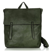 Dámský kožený batoh Mazzini M115 zelený