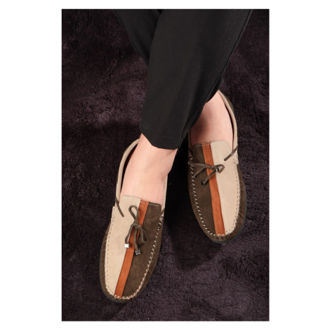 Ducavelli Colore Genuine Leather Men's Casual Shoes, Loafers, Lightweight Shoes, Suede Loafers.