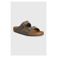 Pantofle Birkenstock Arizona pánské, šedá barva, 1028195