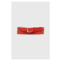 Kožený pásek Answear Lab dámský, červená barva