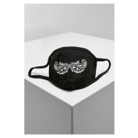 Paisley Moustache Mask černá