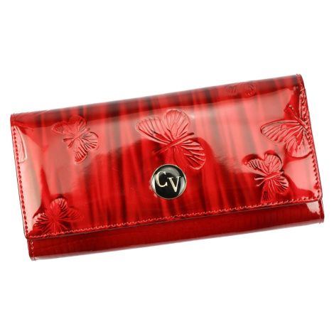 Dámská kožená peněženka Cavaldi H24-1-DBF červená