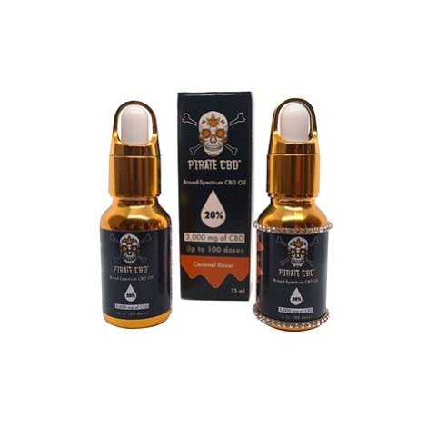 Broad-Spectrum 20 % Pirate CBD™ olej - karamelové aroma (15 ml - 3000 mg CBD) US Cannabis BioTech Solutions