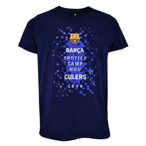 FC Barcelona pánské tričko Logos navy