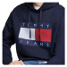 Tommy Jeans Flag Badge Relaxed Hoodie Dark Night Navy Melange Modrá