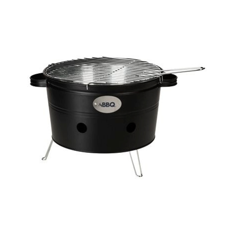 Home Elements Přenosný gril BBQ černý, 34,5 cm