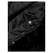 Černá dámská bunda parka s kožešinou (5M762-392)
