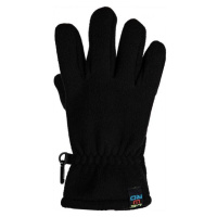 Lewro NARINDER Dětské fleecové rukavice, černá, velikost