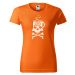 DOBRÝ TRIKO Dámské tričko s potiskem Decaf Barva: Oranžová
