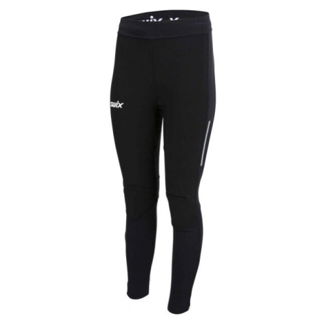 Swix FOCUS WIND TIGHTS Prodyšné elastické dámské kalhoty, černá, velikost