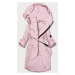 Tenký dámský přehoz přes oblečení ve špinavě růžové barvě s kapucí (B8118-81)
