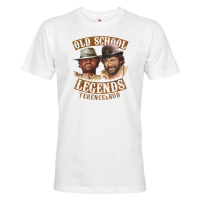 Skvělé pánské tričko s potiskem Old school legends - tričko pro milovníky retro filmů
