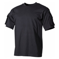 Tričko US T-Shirt s kapsami na rukávech 1/2 černé