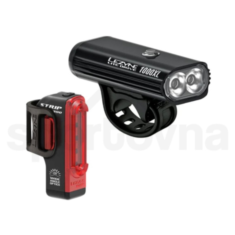 Sada světel Lezyne Lite Drive 1000XL / Strip Pro Pair 11-LED-16P-V504 - black/high gloss