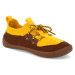 Barefoot tenisky Affenzahn - Baby Knit Walker Tiger žluté vegan