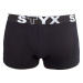 3PACK dětské boxerky Styx sportovní guma černé (3GJ960)