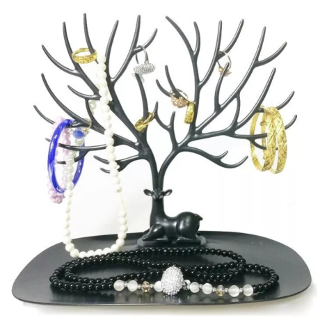 Lohas stojan na šperky černý jelen