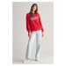 MIKINA GANT LOGO C-NECK SWEAT RUBY RED